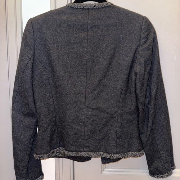 Structured Gray Wool Jacket - Picture 3 of 3
